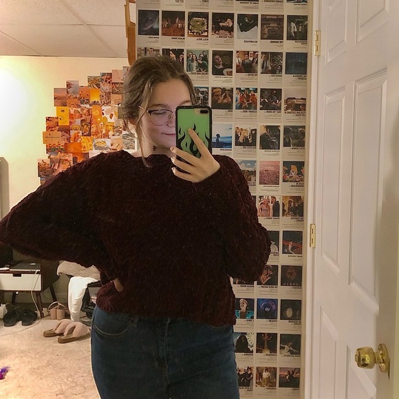 ✧･ﾟplum chenille sweater - Picture 5 of 5